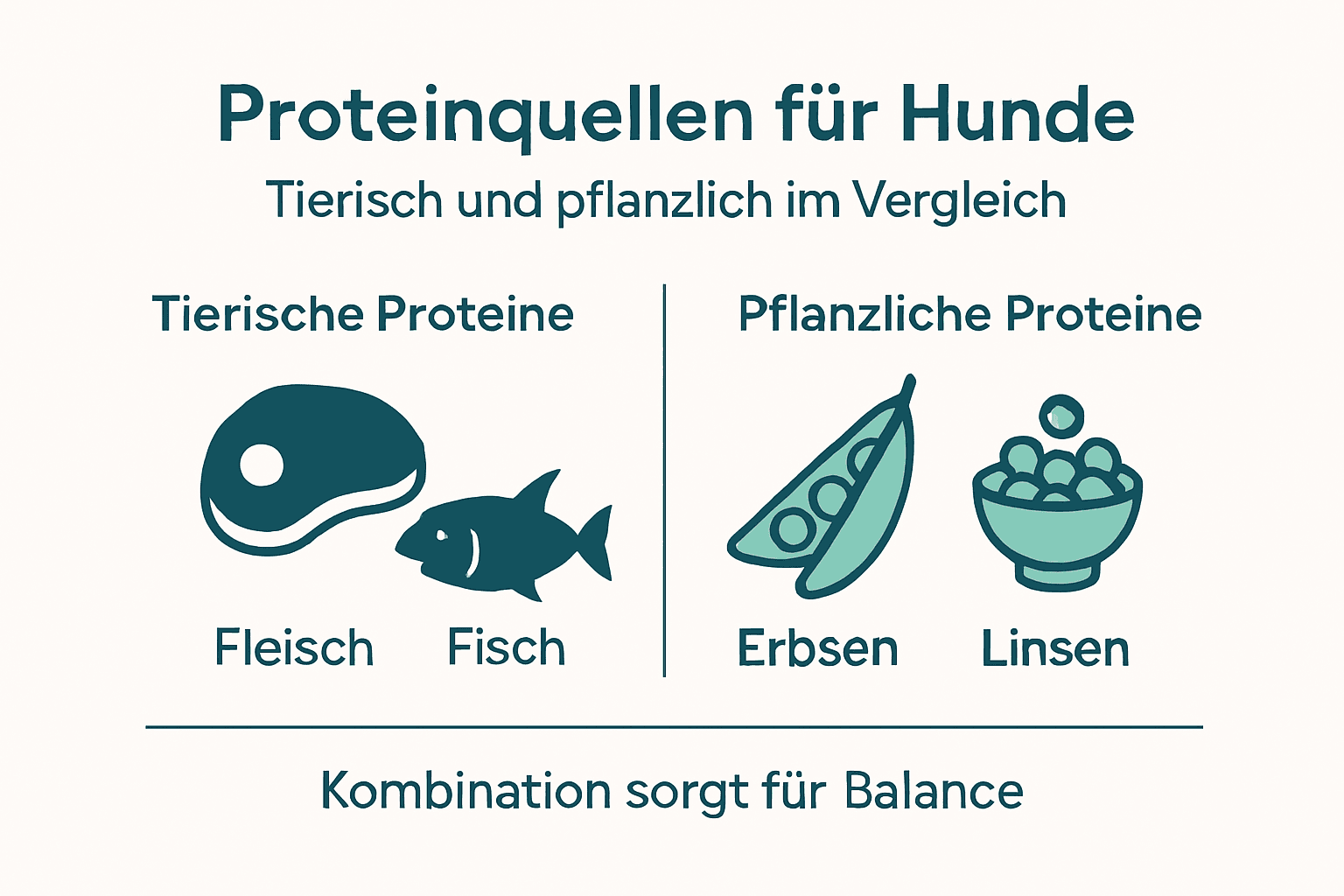 Übersicht: Proteinreiche Lebensmittel aus tierischen und pflanzlichen Quellen