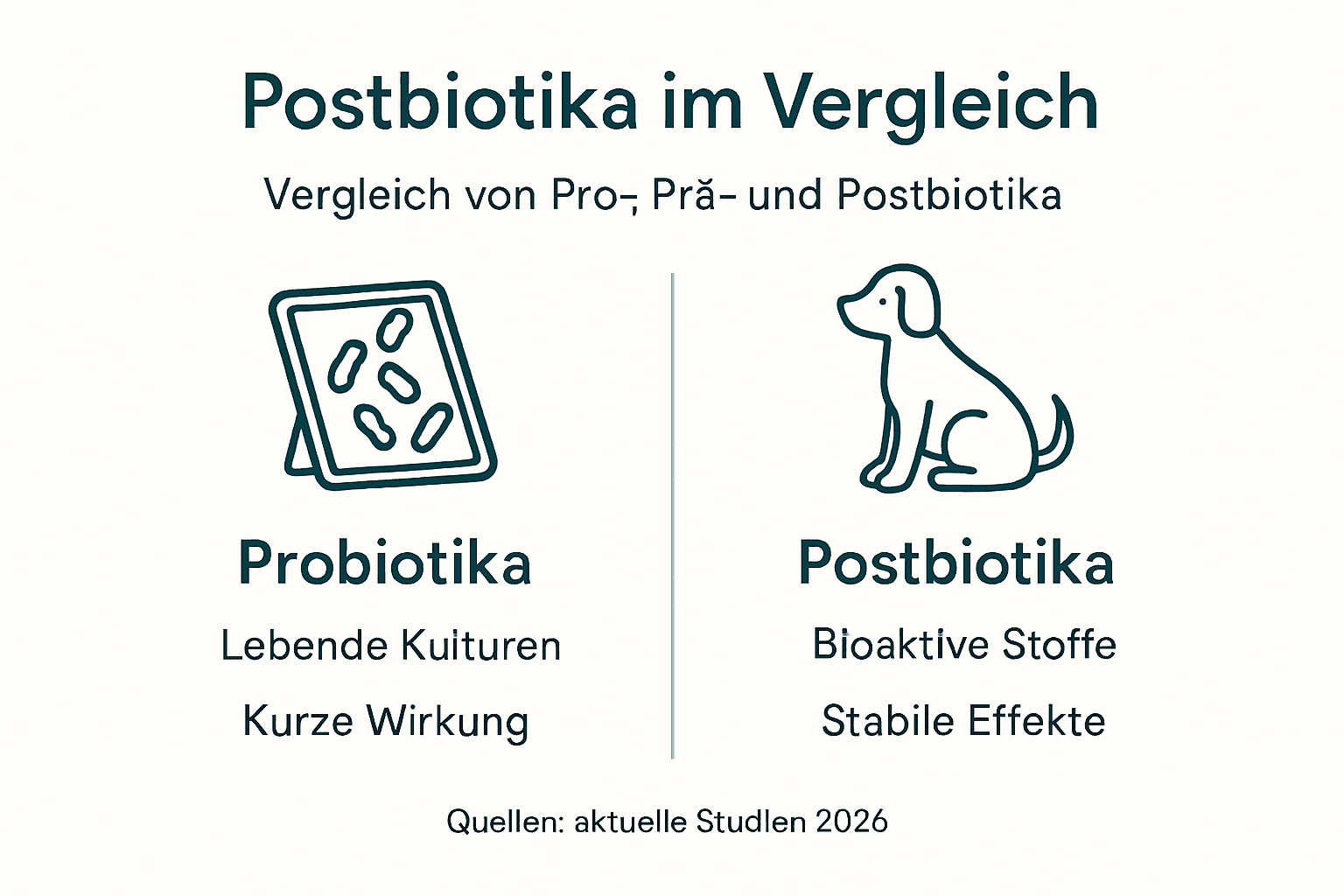 Vergleich von Probiotika und Postbiotika – Die wichtigsten Unterschiede auf einen Blick