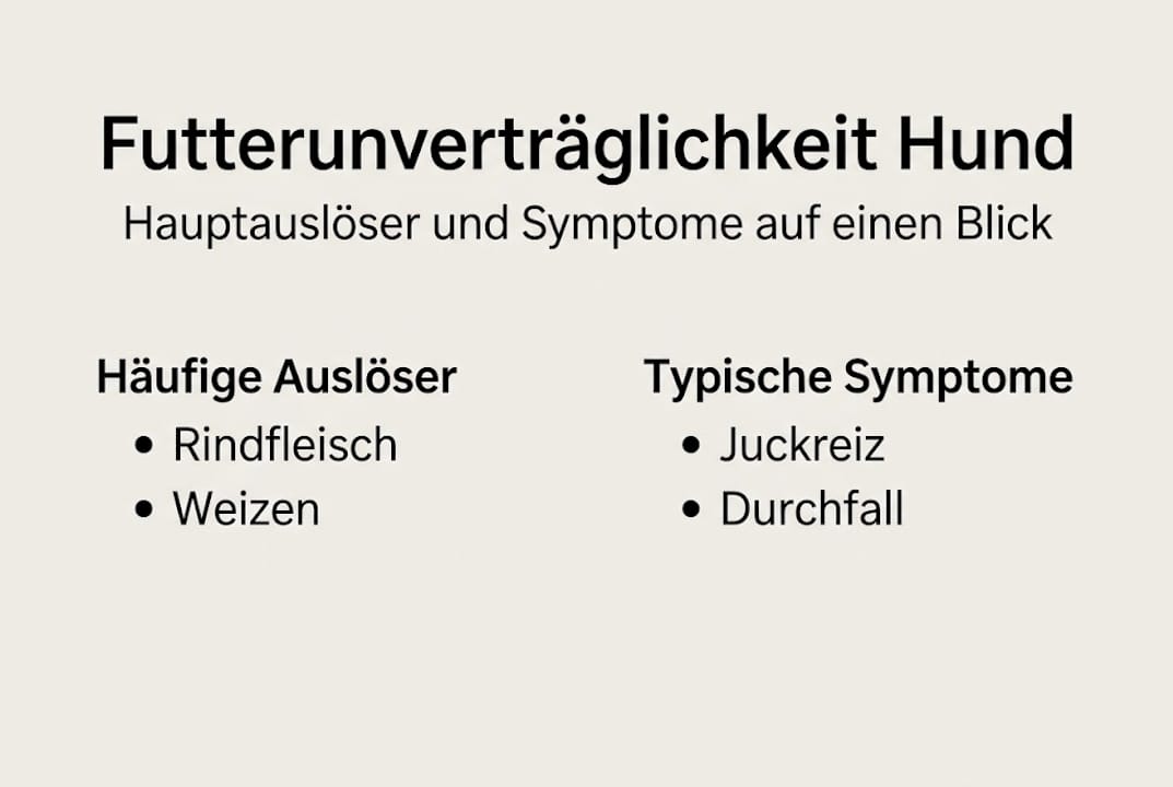 Übersicht: Typische Auslöser und Anzeichen bei Hunden