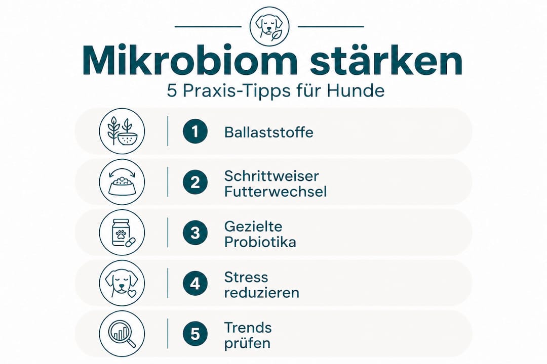 Übersicht: Die besten Tipps für ein gesundes Mikrobiom beim Hund
