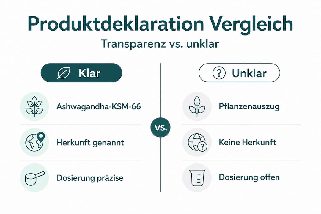 Infografik: Klare vs. irreführende Produktkennzeichnung – ein Vergleich