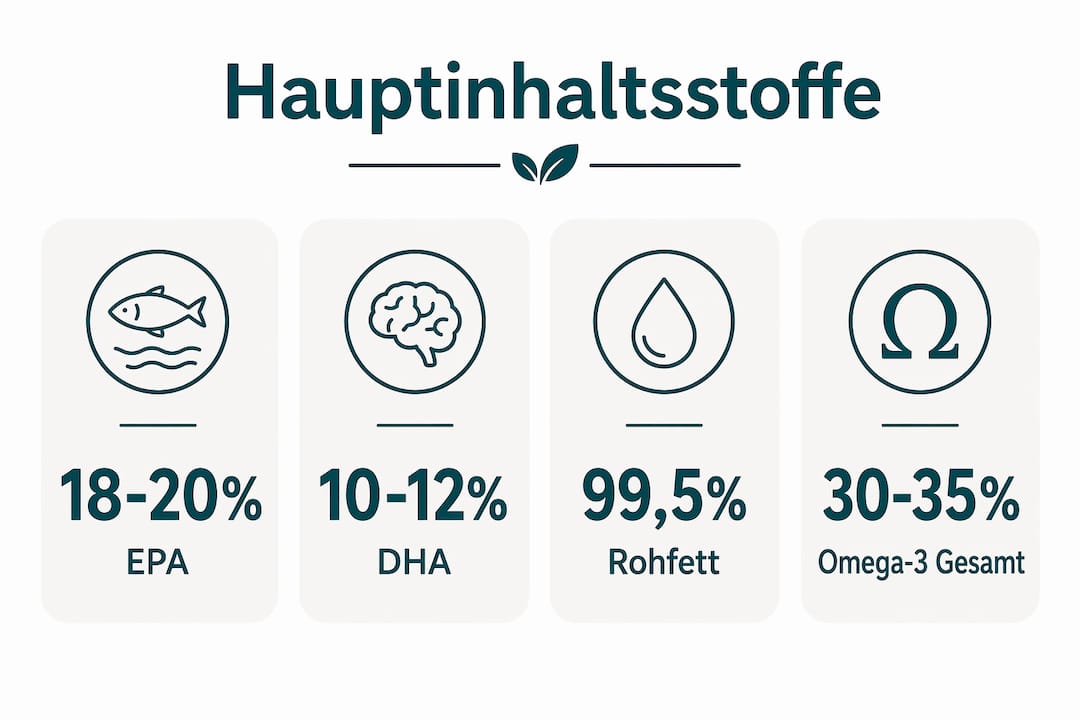 Übersicht der wichtigsten Inhaltsstoffe von Lachsöl – anschaulich erklärt