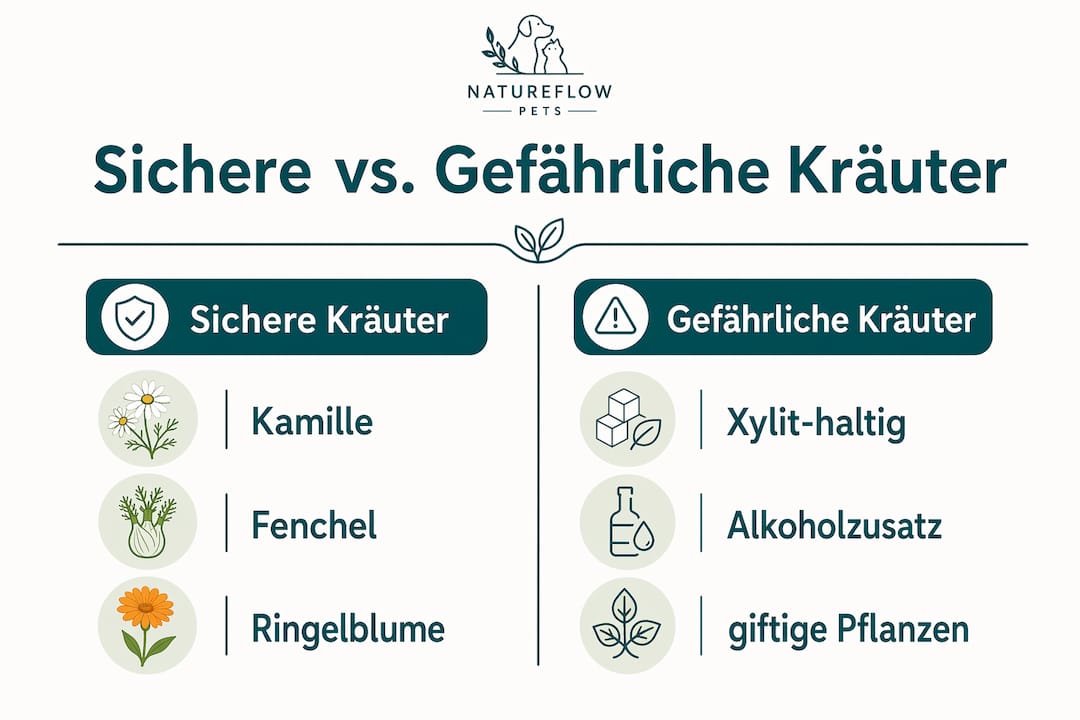 Infografik: Diese Kräuter sind für Hunde unbedenklich – und von diesen solltest du lieber die Pfoten lassen