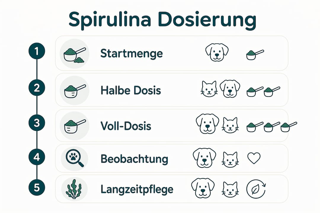 Übersicht: Wie viel Spirulina ist für Hunde sinnvoll?