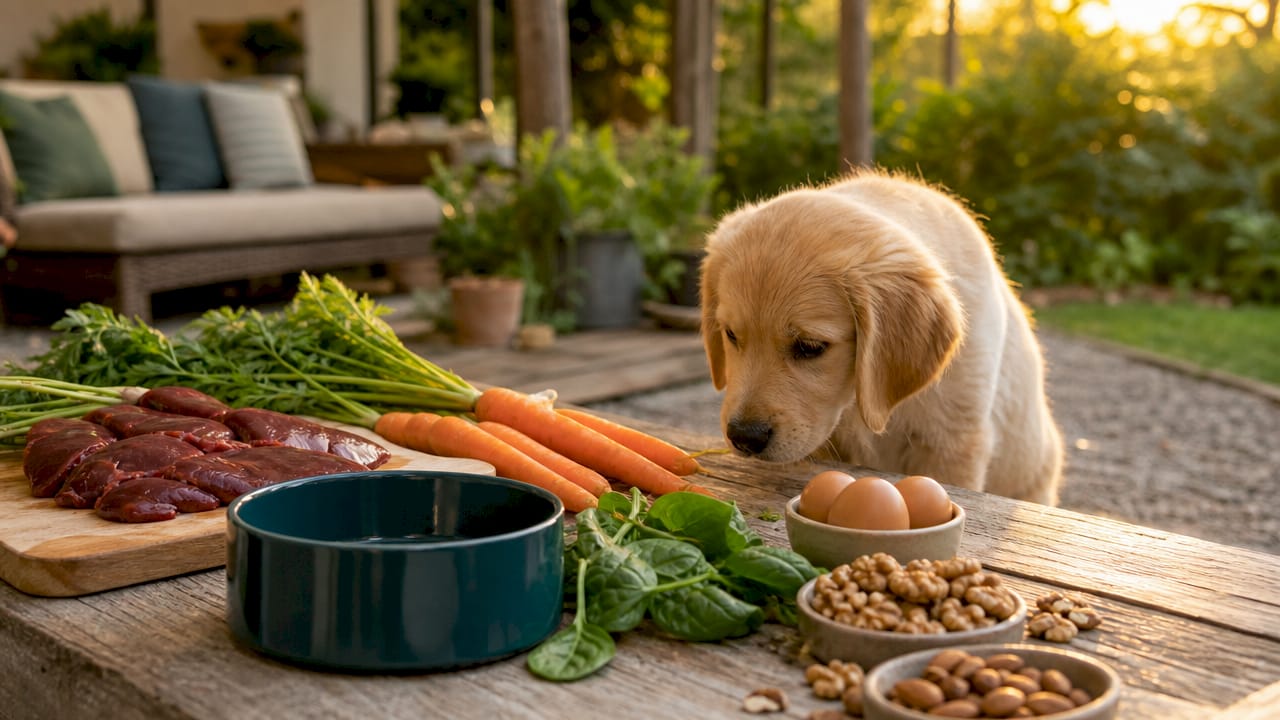 Hundefutter aus natürlichen Zutaten, angereichert mit wertvollen Vitaminen