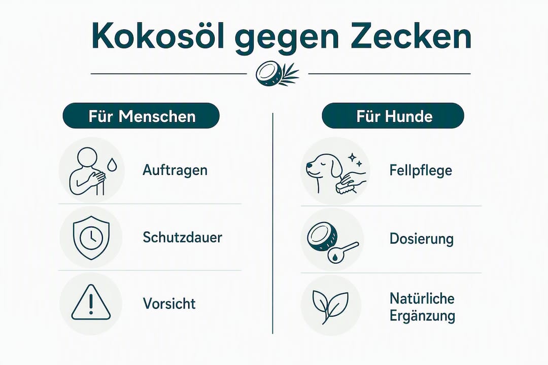 Übersicht: Wie Kokosöl beim Menschen und beim Hund verwendet wird – ein direkter Vergleich