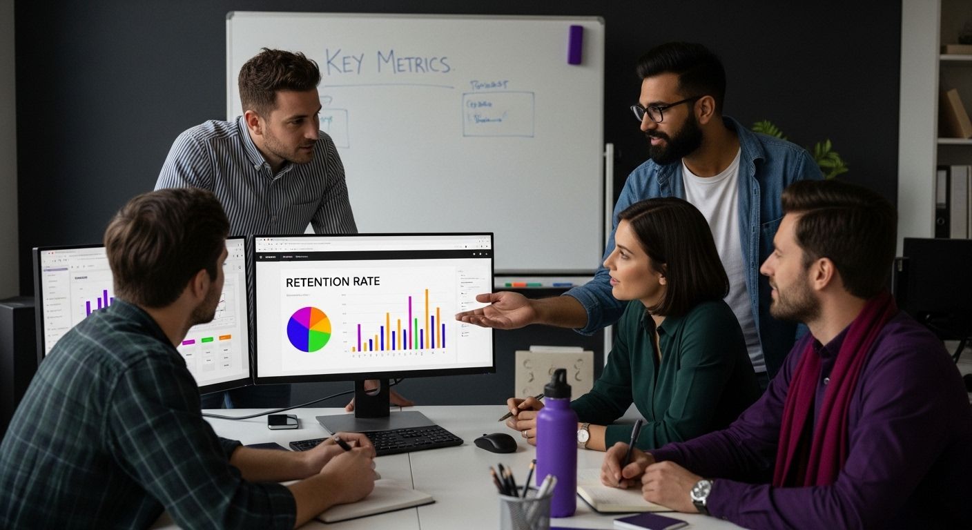 user retention metrics, game development