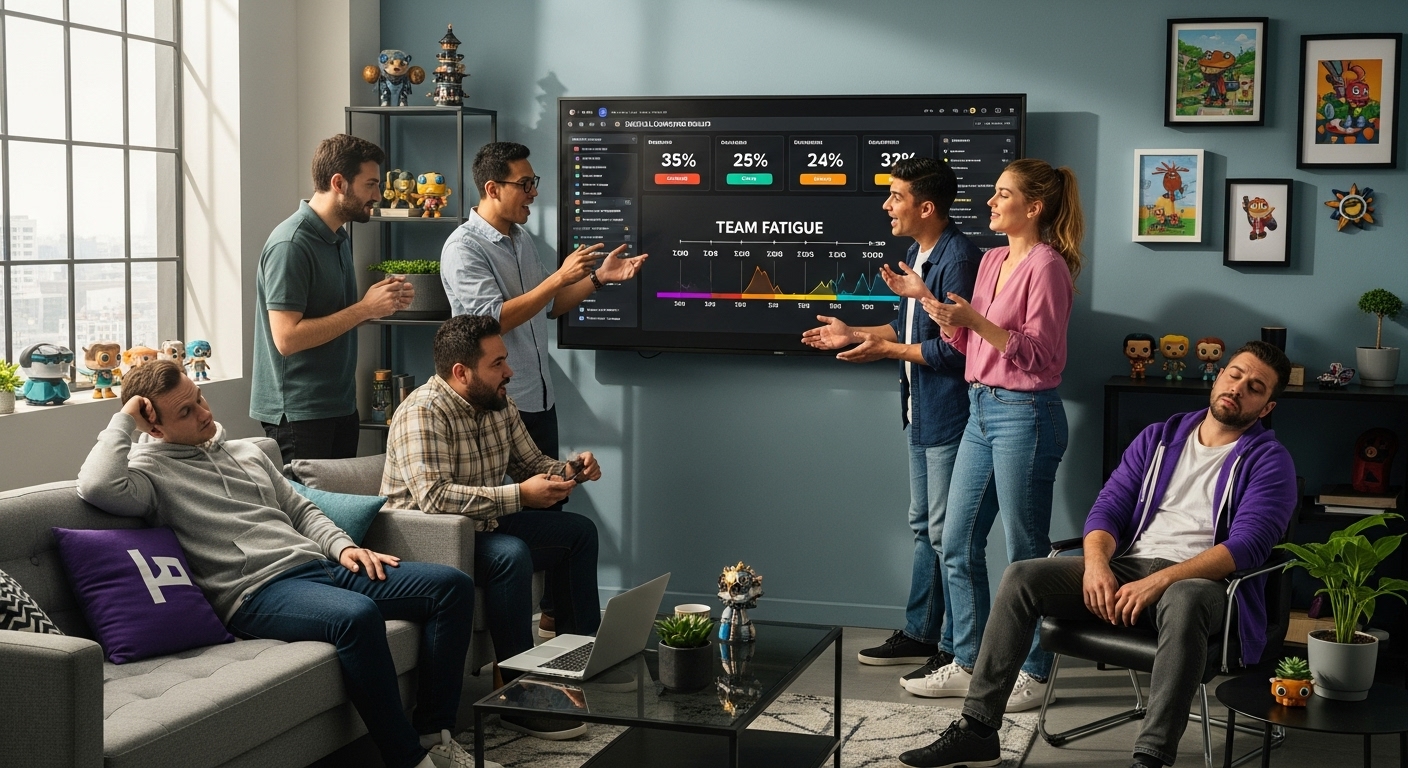 creative fatigue game studio team