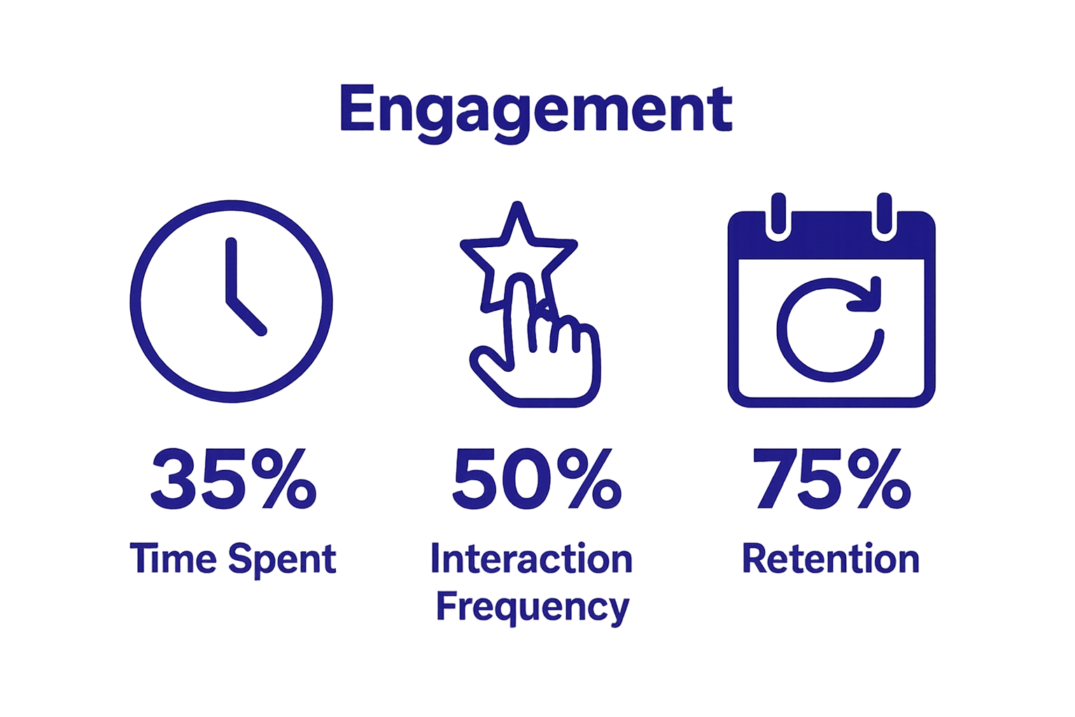 Infographic comparing engagement rate components
