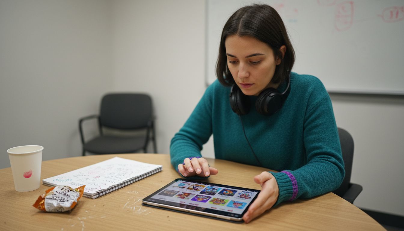 Reviewing mobile ad assets on tablet