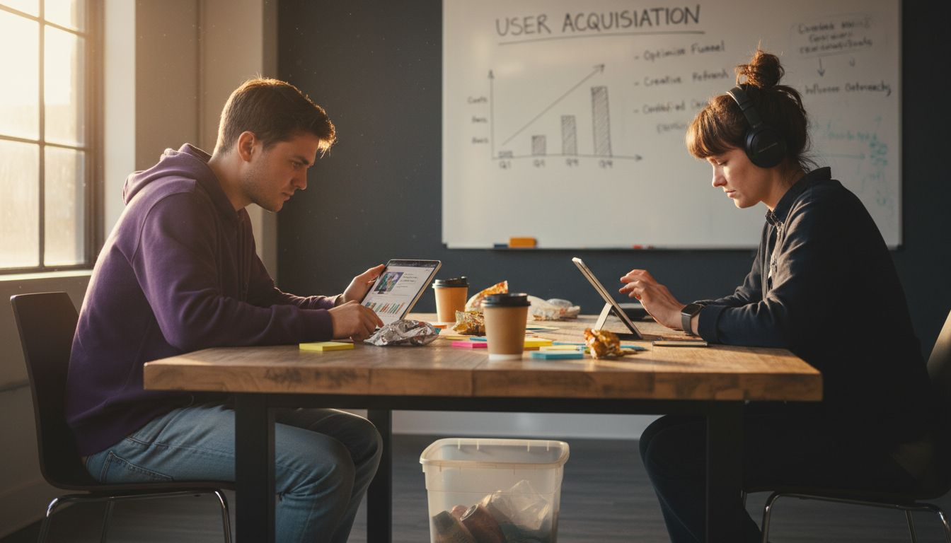 Marketers reviewing mobile playable ads on tablets