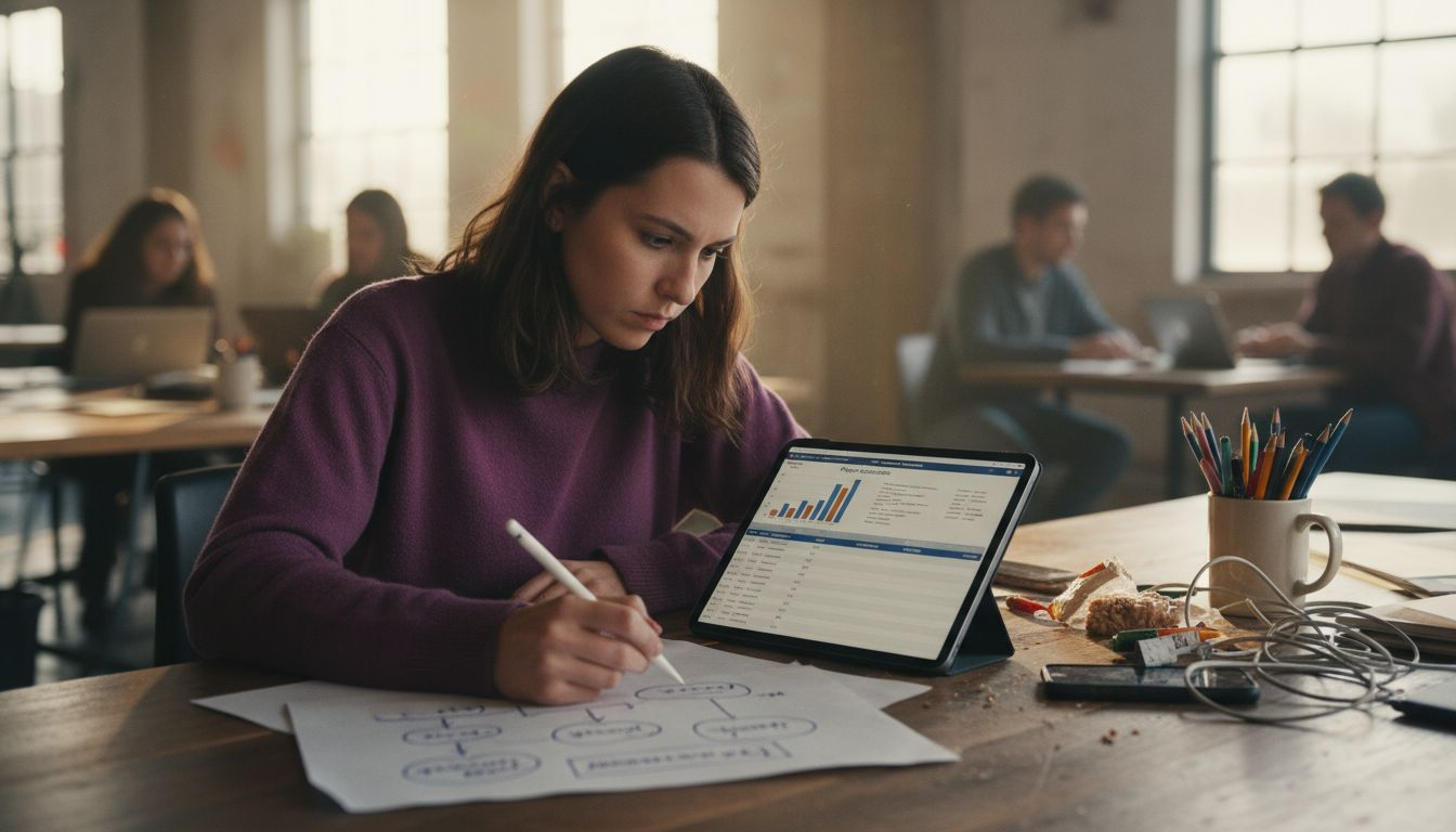 Analyst reviewing mobile game attribution data