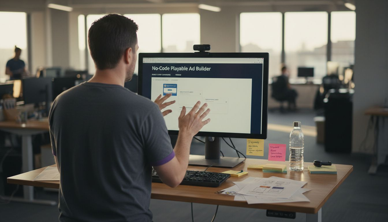 Designer uses drag-and-drop ad platform