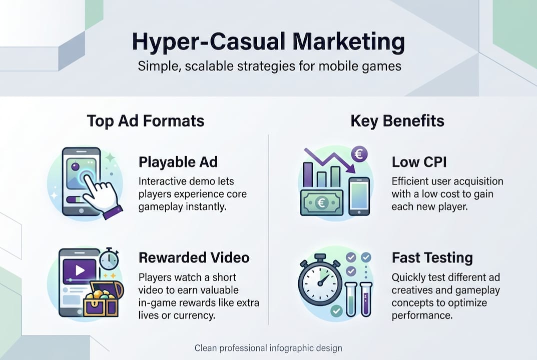 Infographic of top ad formats and benefits