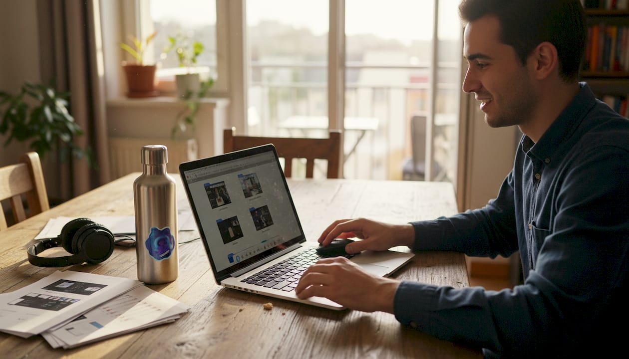 Preparing mobile game ad assets at home