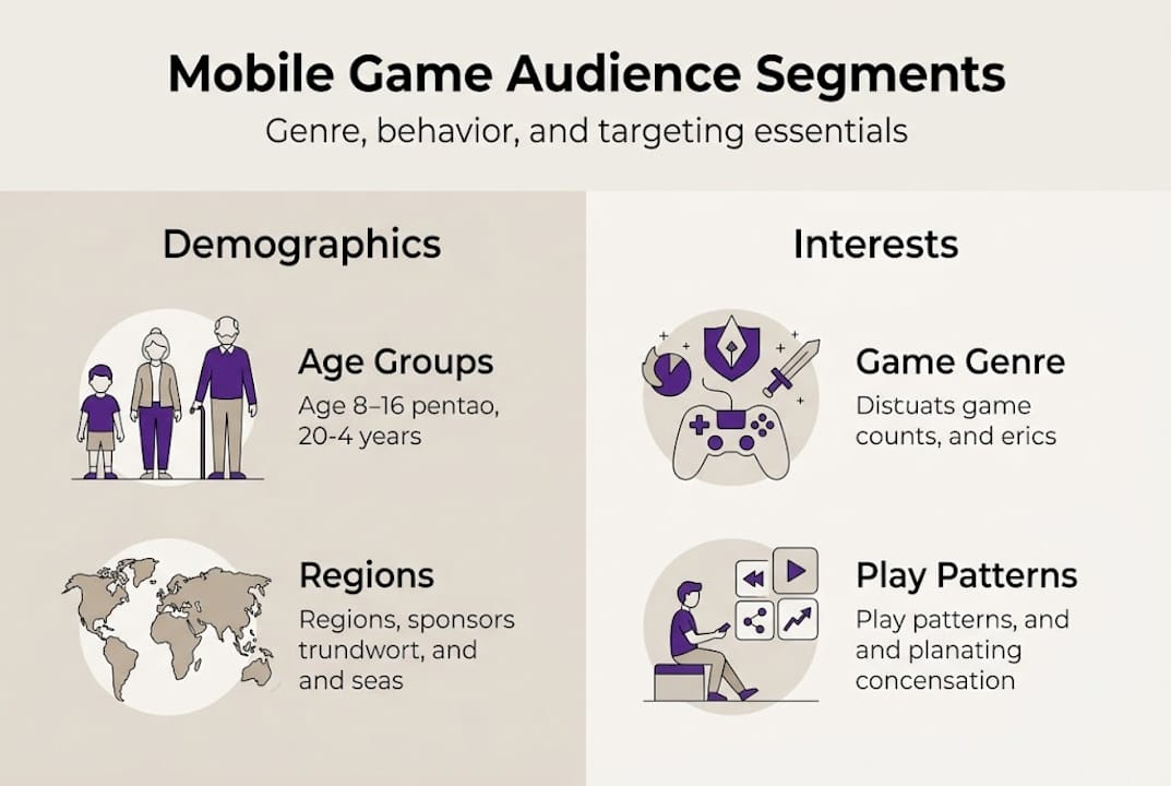 Infographic on mobile ad audience types