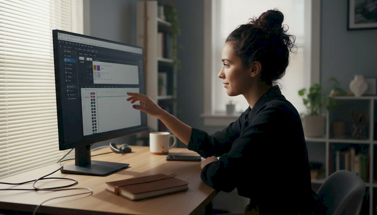 UA manager creating playable ad on desktop