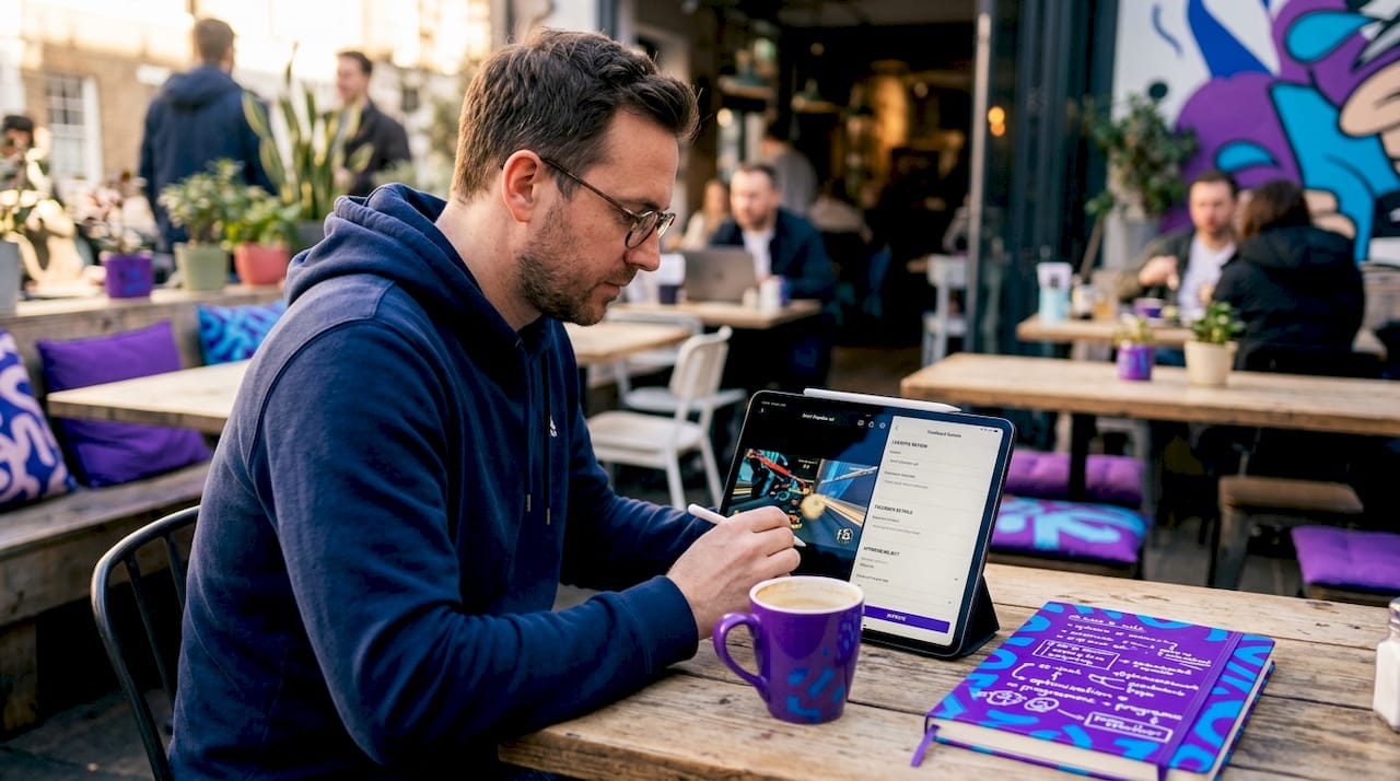 Marketer reviews AI-generated mobile ads
