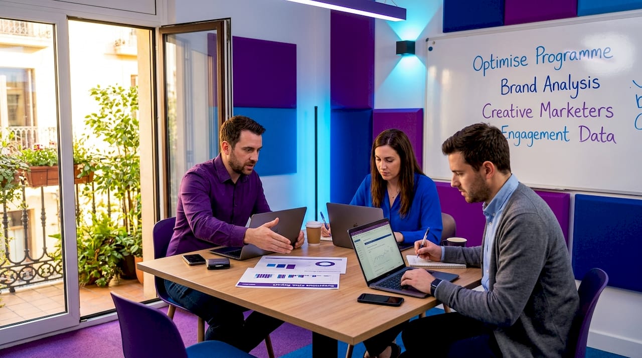 Team discusses suspicious ad click patterns