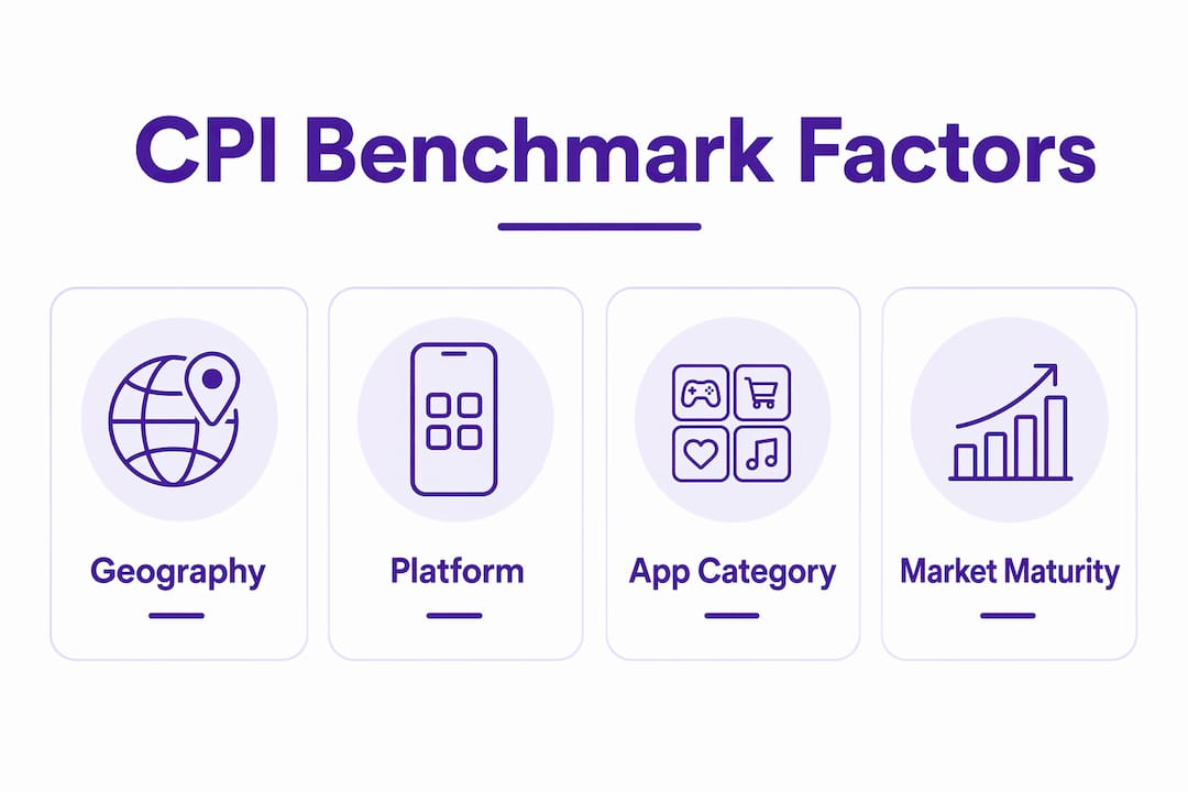 Infographic illustrating key factors influencing CPI benchmarks
