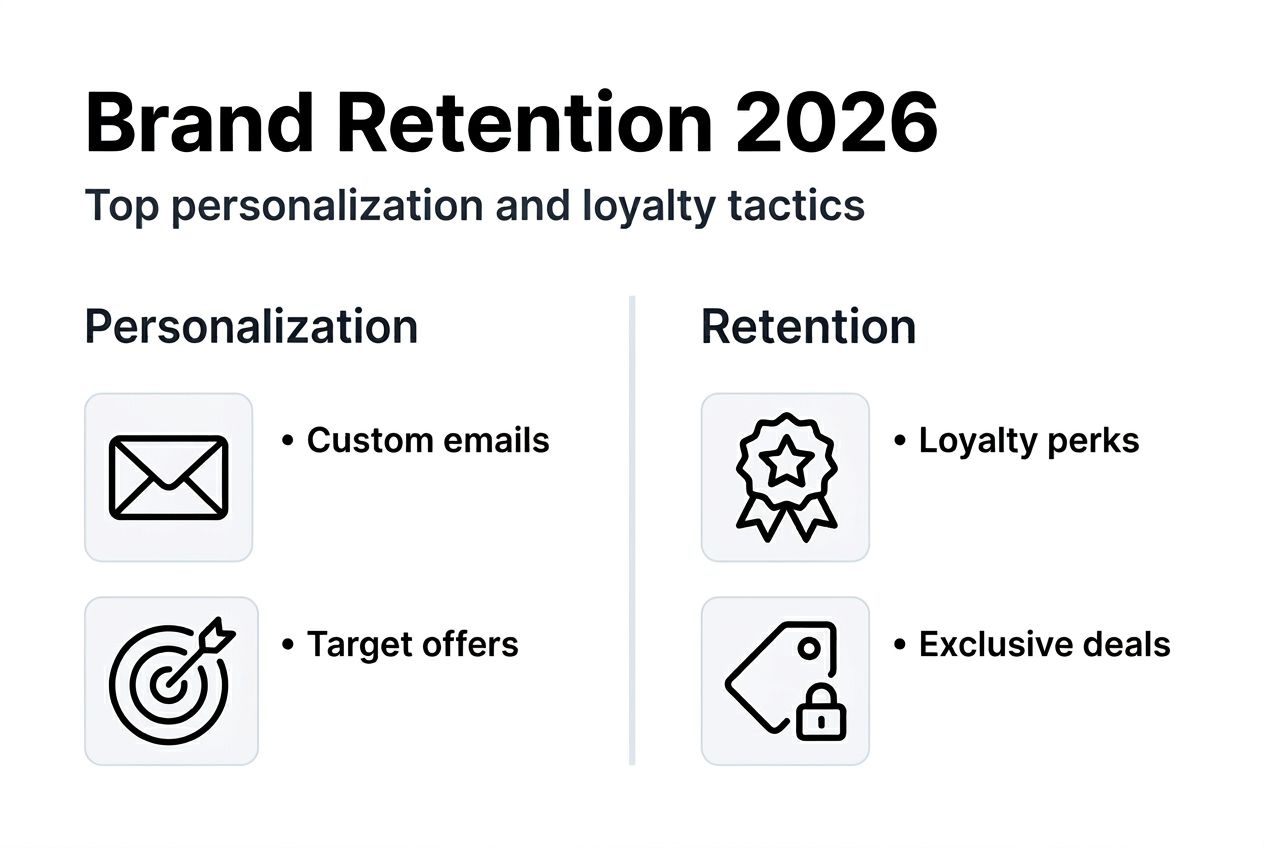 Infographic of personalization and retention strategies