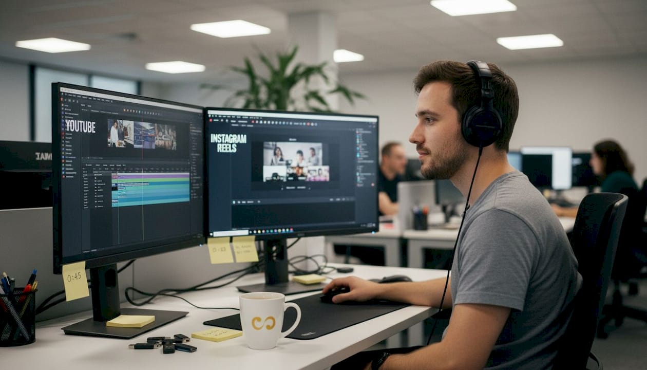 Marketer editing and repurposing video content