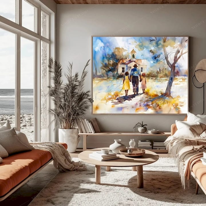 Lowcountry Church Canvas Wall Art Print - Sunday Best | Noirci Studio