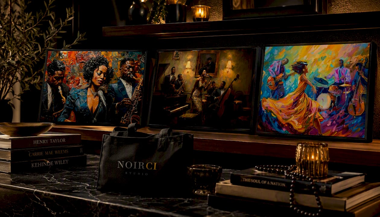 Harlem Renaissance Jazz Singer Canvas Wall Art Print - First Lady | Noirci Studio