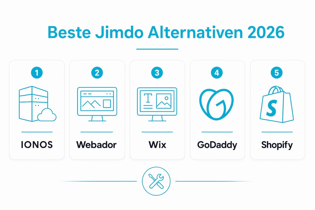 Übersicht: Die besten Alternativen zu Jimdo für 2026 auf einen Blick