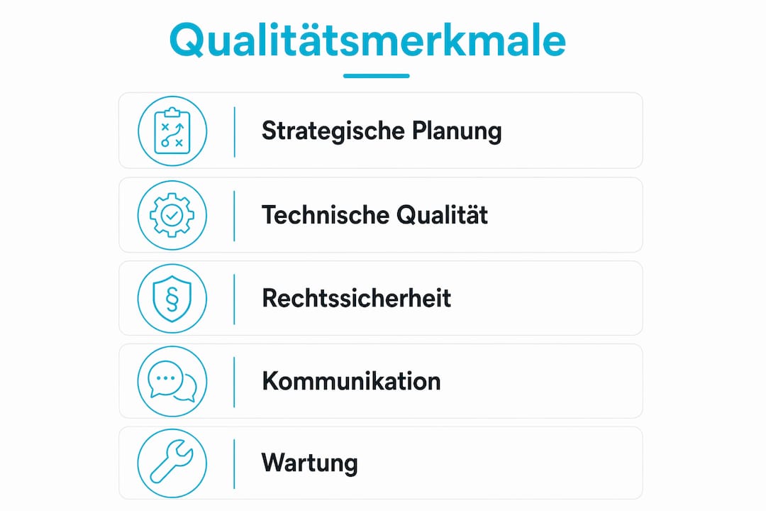 Infografik: Diese fünf Kriterien machen eine gute Handwerker-Website aus