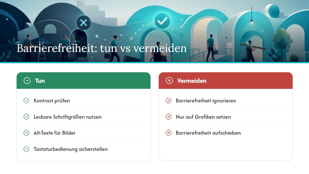 Muss Ihre Handwerker-Website barrierefrei sein? — overview diagram