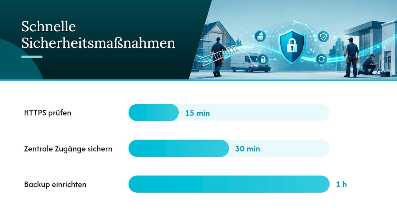 Website-Sicherheit im Handwerk: Die priorisierte Checkliste — overview diagram