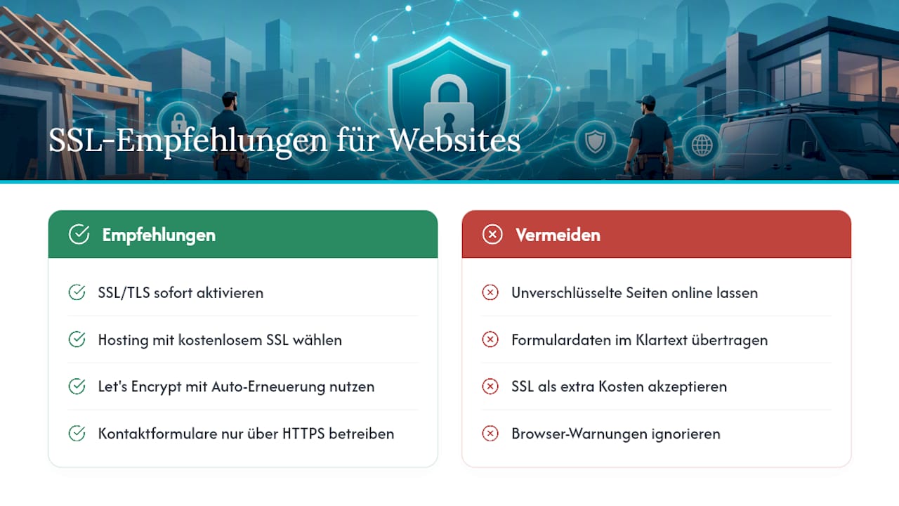 Braucht Ihre Handwerker-Website eine SSL-Verschlüsselung? — overview diagram