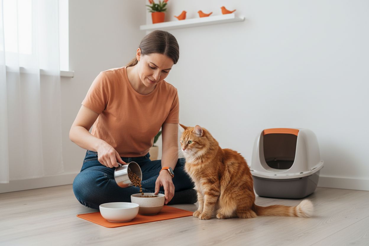 Katze Fütterungsroutine Stressprävention