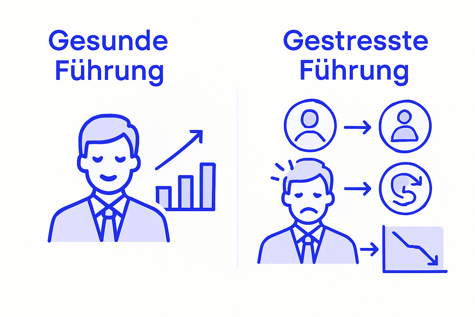 Grafik: Wie Führungskräfte unter Stress leiden – und welche Folgen das fürs Unternehmen hat