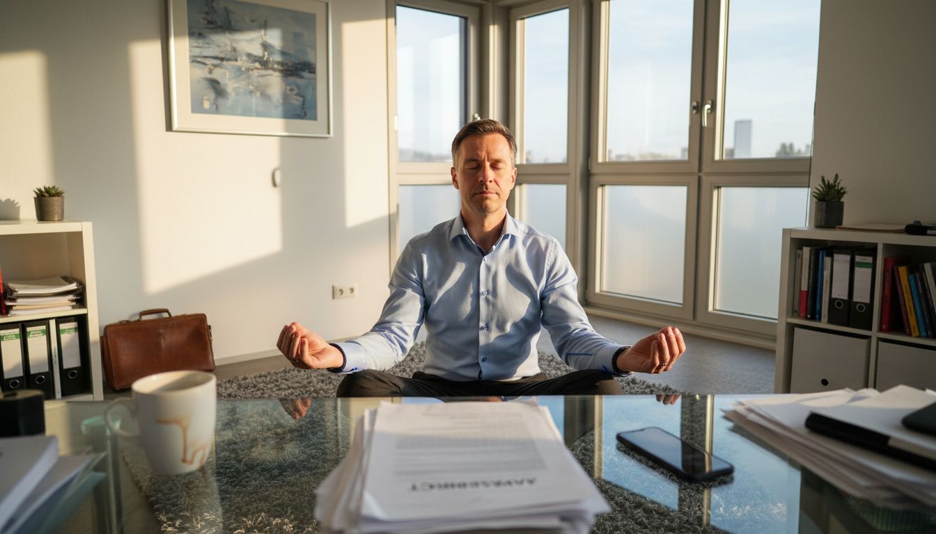 Meditation gegen chronischen Stress für Führungskräfte meistern