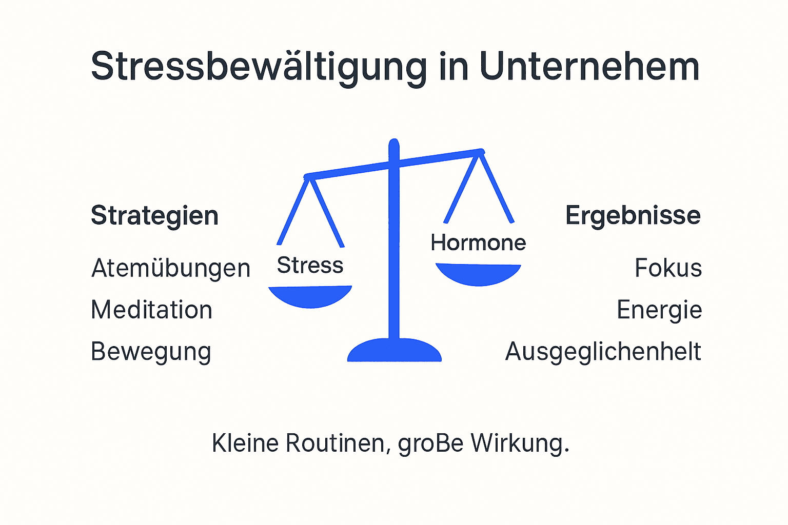 Infografik: Wie Führungskräfte mit Stress umgehen – Die Rolle der Hormone im Führungsalltag