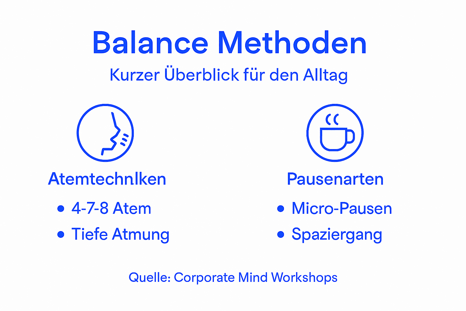 Infografik: Wege zu mehr Balance im Führungsalltag