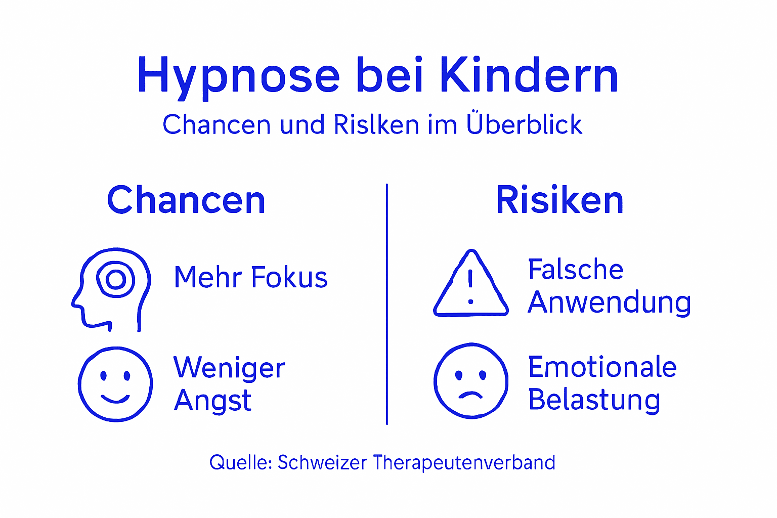Kinderhypnose: Chancen nutzen, Risiken kennen – Ihre Infografik im Überblick