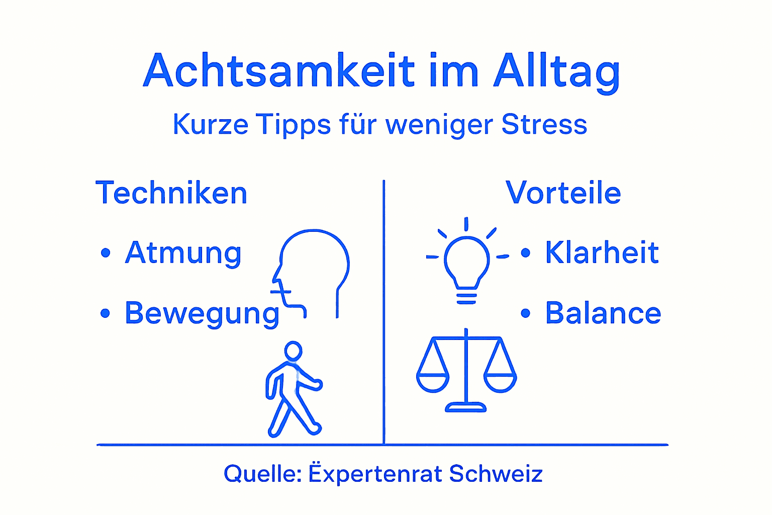 Infografik: Wie Achtsamkeit beim Stressabbau hilft – ein Überblick