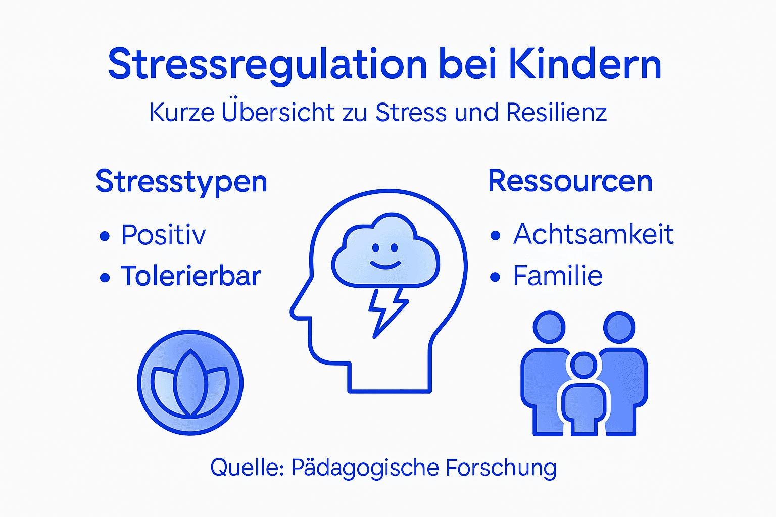 Grafik: Wie Kinder lernen, mit Stress umzugehen und innere Stärke zu entwickeln