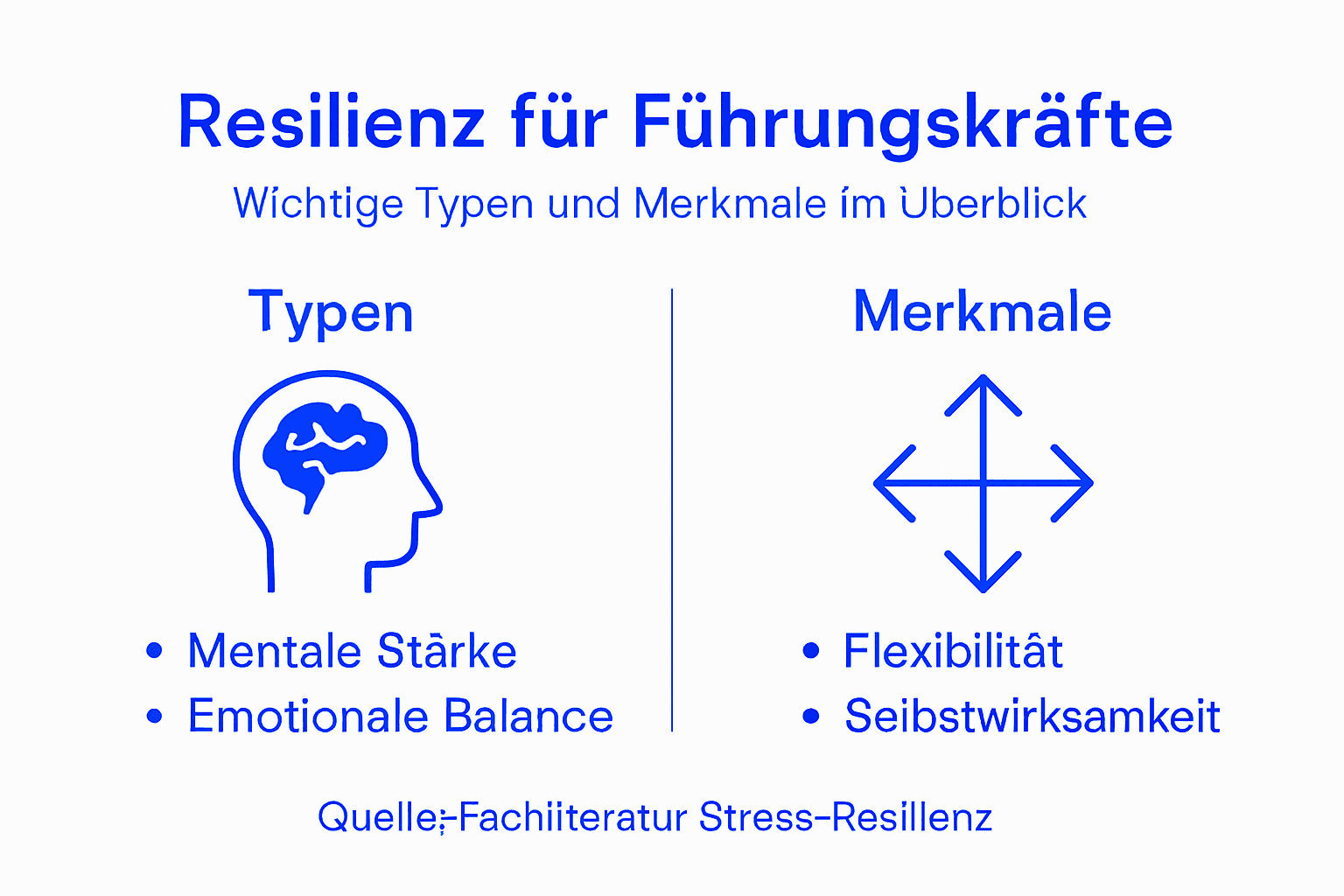 Übersicht: Verschiedene Resilienztypen und ihre Eigenschaften – speziell für Führungskräfte