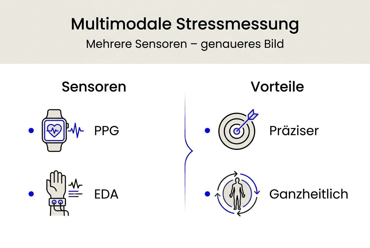 Infografik: Sensoren zur Stressmessung und ihre Vorteile