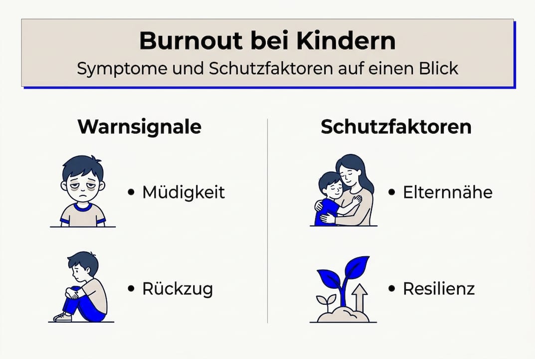 Übersicht: Warnsignale für Burnout und wichtige Faktoren zur Vorbeugung