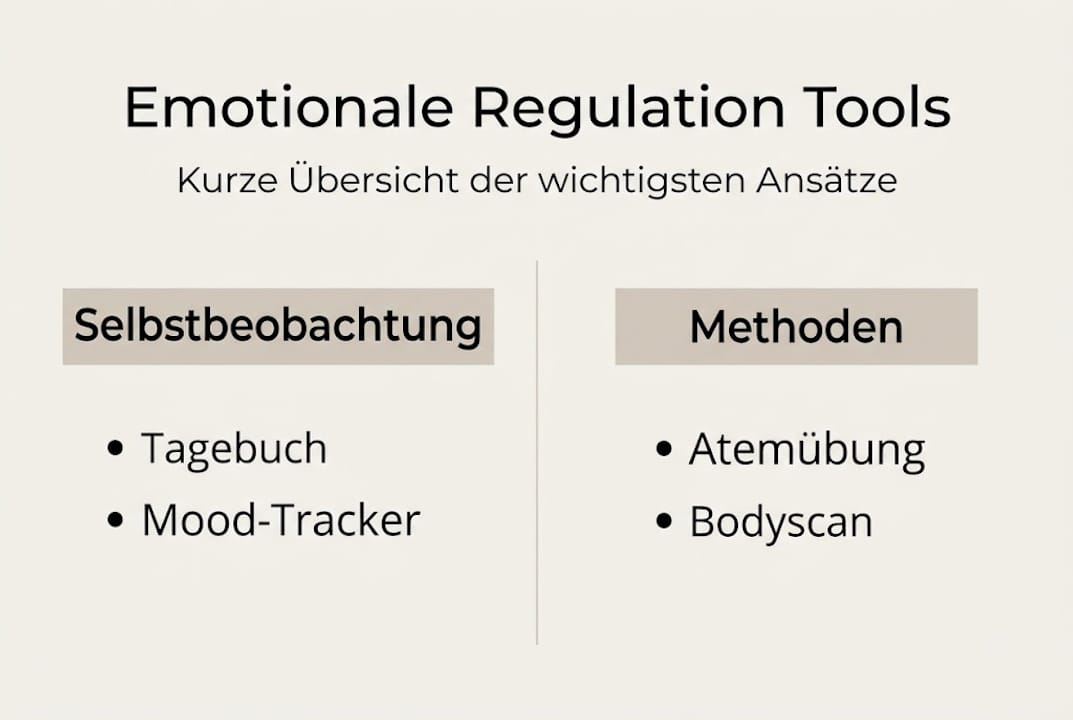In dieser Infografik werden verschiedene Methoden vorgestellt, mit denen man seine Emotionen gezielt steuern kann.