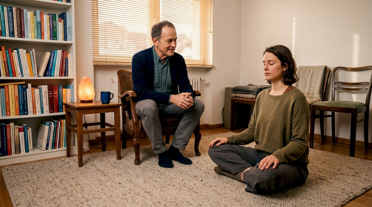 Somatic-Experiencing-Sitzung im Therapieraum