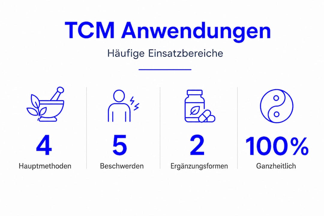 Übersicht: Anwendungsgebiete und Methoden der Traditionellen Chinesischen Medizin (TCM) auf einen Blick