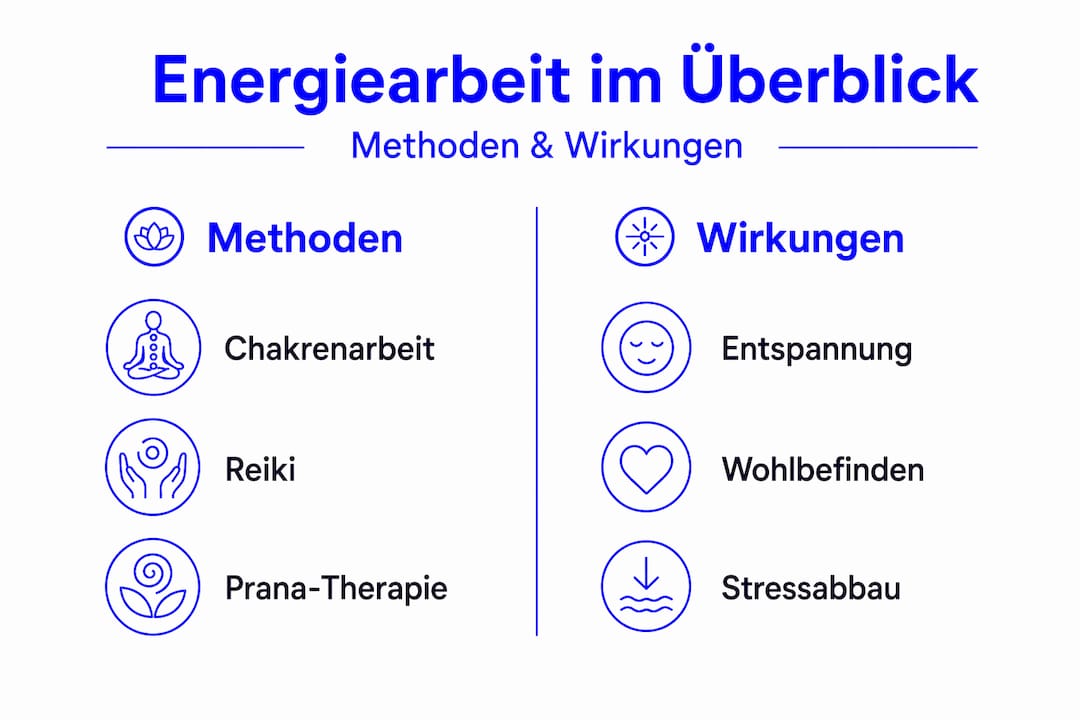 Infografik: Methoden und Effekte energetischer Arbeit