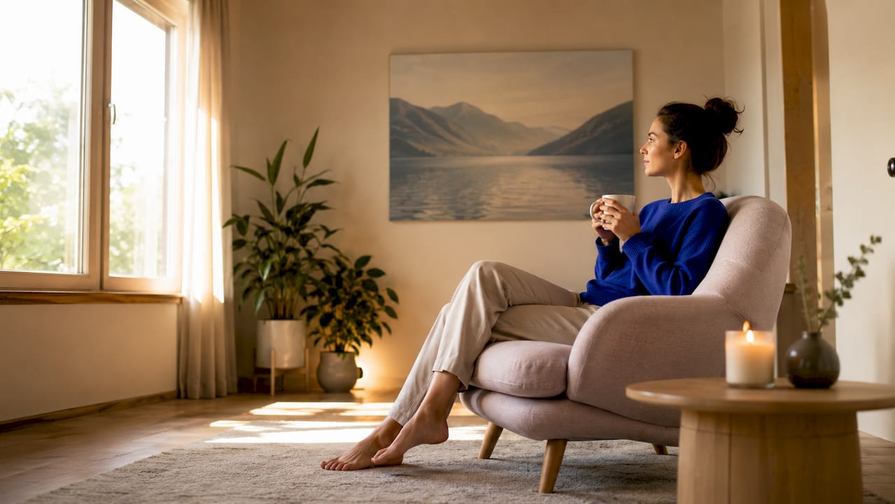 Ein Therapieraum, der zum Wohlfühlen einlädt und eine entspannte Atmosphäre schafft.
