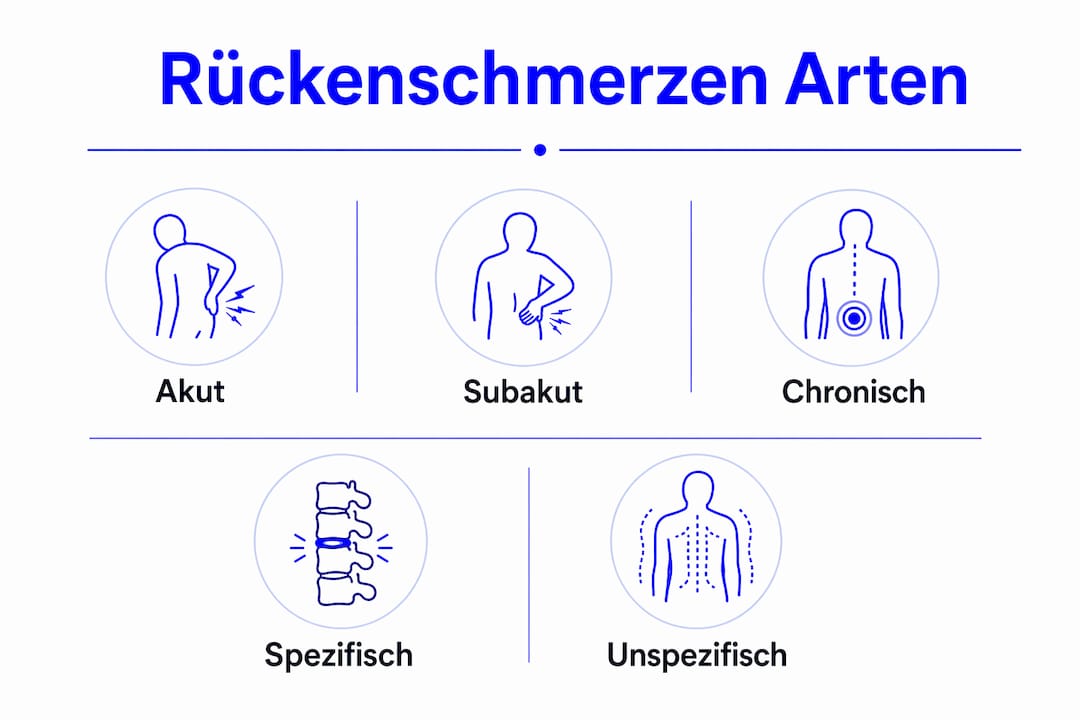 Übersicht: Verschiedene Formen von Rückenschmerzen und deren typische Verlaufslängen